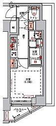 ハーモニーレジデンス山手大塚#002 1Kの間取図画像