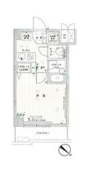 ルーブル都立大学参番館 1Kの間取図画像