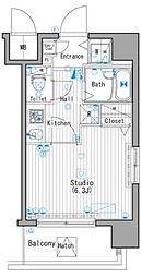 ガラ・ステーション木場 1Kの間取図画像