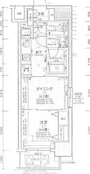日神デュオステージ蔵前NEXT 1DKの間取図画像