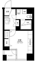 ブライズ三軒茶屋 1Kの間取図画像