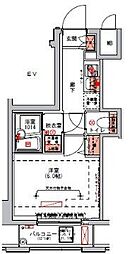 ハーモニーレジデンス山手大塚#002 1Kの間取図画像