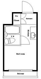 フォーラムイン東京 ワンルームの間取図画像
