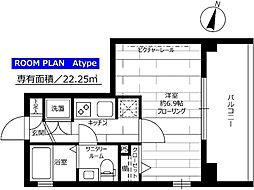ステージグランデ三軒茶屋アジールコート 1Kの間取図画像