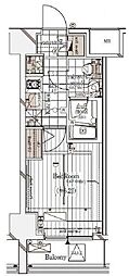 ガリシア代々木 1Kの間取図画像