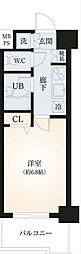 菱和パレス小石川後楽園 1Kの間取図画像