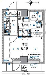 パティーナ本所吾妻橋 1Kの間取図画像
