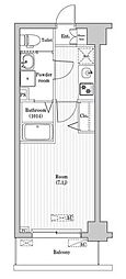 Nステージ西船橋2 1Kの間取図画像