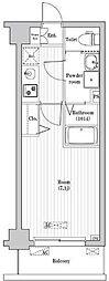 Nステージ西船橋2 1Kの間取図画像