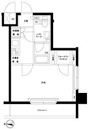 ルーブル上高井戸弍番館 1Kの間取図画像