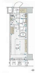 フュージョナル五反野 1Kの間取図画像