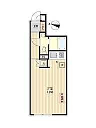 GC用賀 ワンルームの間取図画像