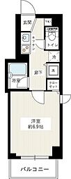 ライズステージ馬込 1Kの間取図画像