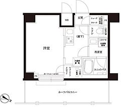ルーブル中板橋六番館 1Kの間取図画像