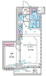 Genoviaカネガフチ 1LDKの間取図画像