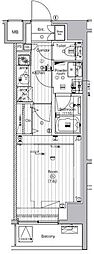 THEPREMIUMCUBEGSHIOMI 1Kの間取図画像