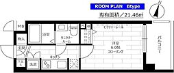 ステージグランデ三軒茶屋アジールコート 1Kの間取図画像