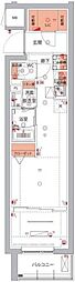 ハーモニーレジデンスパレスフロント 1LDKの間取図画像