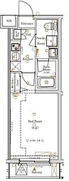 ラフィスタ北赤羽 1Kの間取図画像