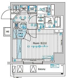 ブライズ方南町 1Kの間取図画像