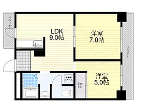 大阪府大阪市生野区舎利寺２丁目（賃貸マンション2LDK・3階・45.00㎡） その2