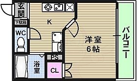 アリバ  ｜ 大阪府大阪市天王寺区勝山２丁目（賃貸マンション1K・4階・20.00㎡） その2