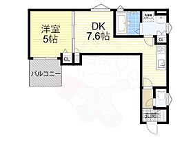 大阪府大阪市城東区東中浜８丁目（賃貸アパート1LDK・1階・33.23㎡） その2