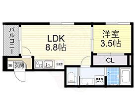 大阪府大阪市生野区小路１丁目（賃貸アパート1LDK・2階・30.35㎡） その2