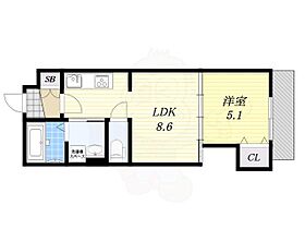 大阪府大阪市生野区林寺２丁目（賃貸アパート1LDK・3階・32.49㎡） その2