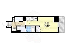 大阪市中央区安堂寺町1丁目マンション ワンルームの間取図画像