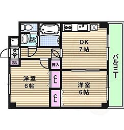 間取図画像 2DK