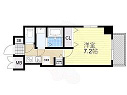 S-レジデンス緑橋駅前 1Kの間取図画像