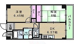 プロスペール玉津 2DKの間取図画像