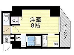 TheK'3Ville ワンルームの間取図画像