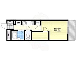 PROSPERCOURT鶴橋 1Kの間取図画像