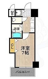CITYSPIRE布施 1Kの間取図画像