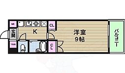 リアライズ鶴橋東 ワンルームの間取図画像