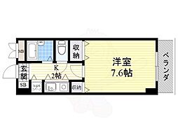 サンモール 1Kの間取図画像