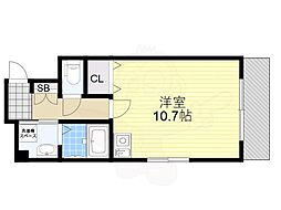 ピュアライズ・諏訪 ワンルームの間取図画像