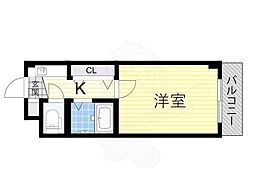 メゾンイシケン 1Kの間取図画像