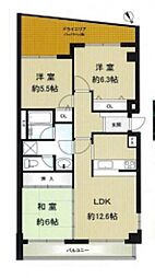 グラン・パレ舞子 3LDKの間取図画像