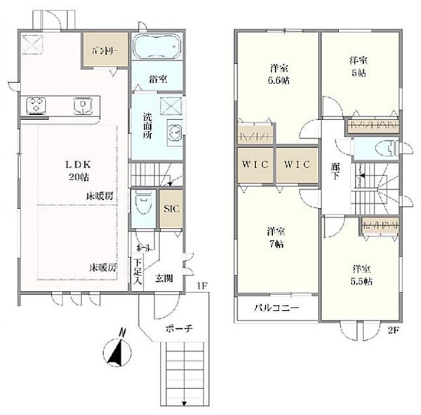 間取りを拡大表示