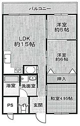 間取図画像 3LDK