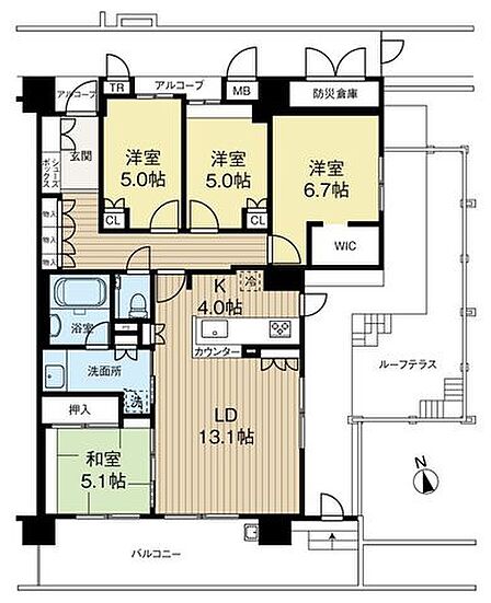 4LDK 間取り