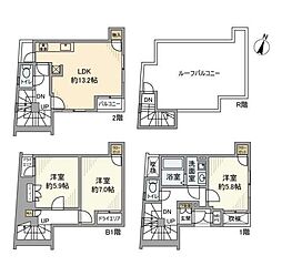 ラビ代々木上原 3LDKの間取図画像