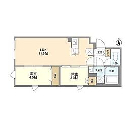 間取図画像 2LDK