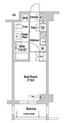 コンフォリア下北沢 1Kの間取図画像