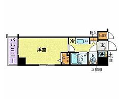 トーシンフェニックス笹塚参番館 1Kの間取図画像