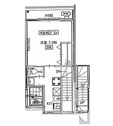 下北沢パークサイドヒルズ 1Kの間取図画像