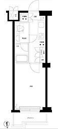 ルーブル下北沢弐番館 1Kの間取図画像